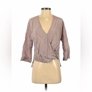 Rory Beca Dusty Purple Wrap Blouse